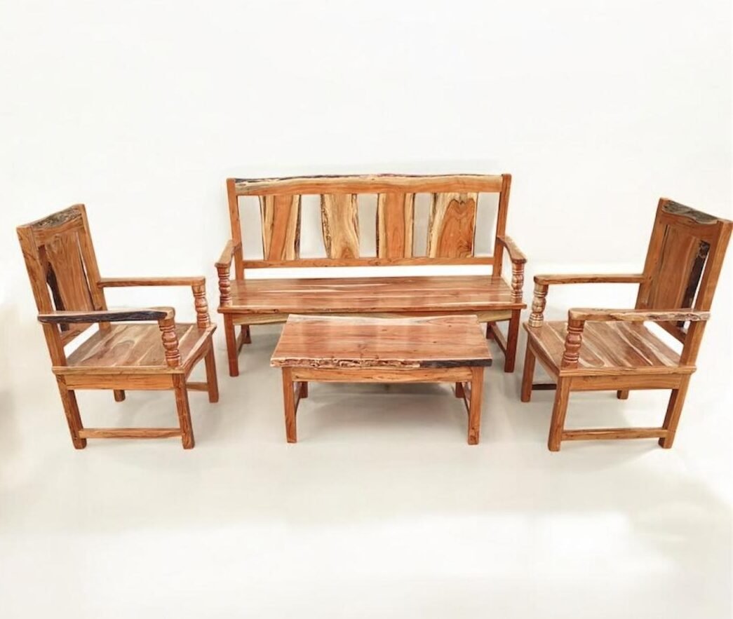 Garden Sofa Set in Acacia Wood (Table Included)
