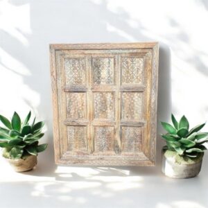 Mango Wood Carved Wall Hanging