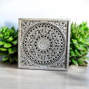 Mango Wood Carved Wall Hanging