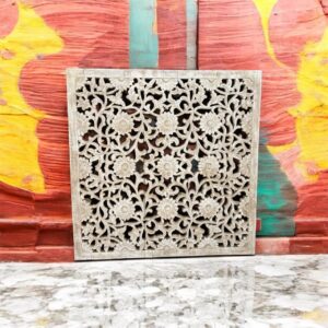 Mango Wood Carved Wall Hanging