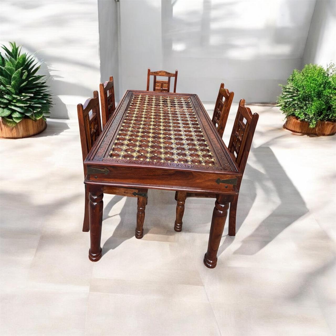 Wooden Dining Set 6+1