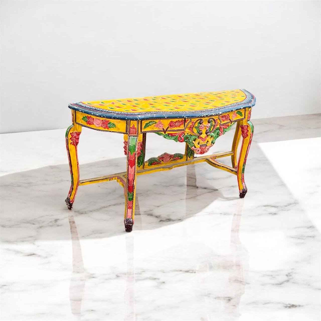 Wooden Painted Console