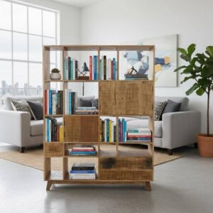 Handmade Solid Wood Bookshelf / Room Divider