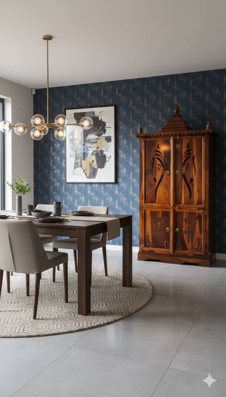 Premium Handcrafted Solid Wood Home Temple (Pooja Mandir) - Image 2