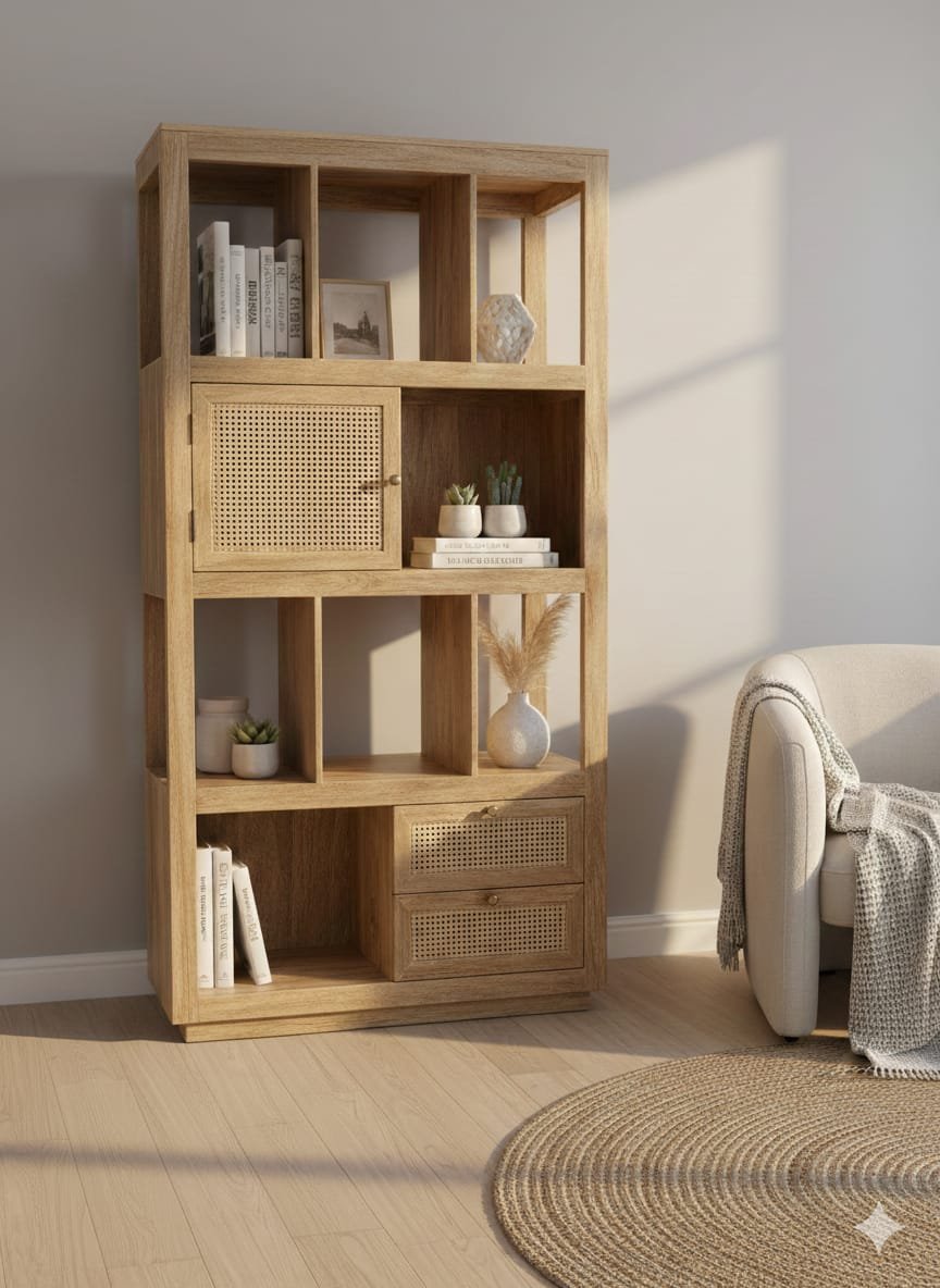 Mango wood book shelf - Image 6