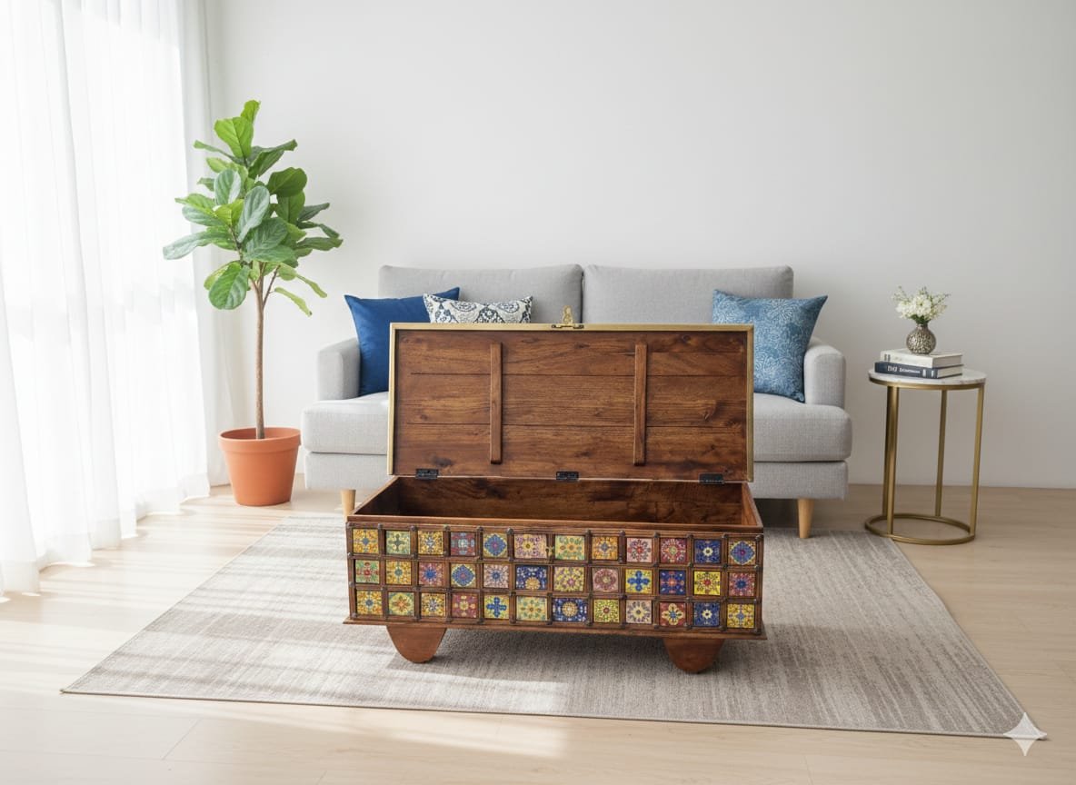 Exquisite Handcrafted Sandhook Storage Chest - Image 4