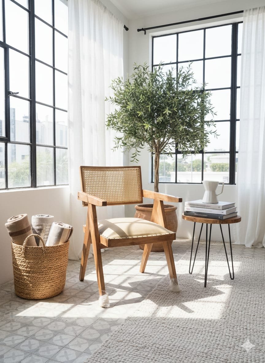 Timeless Elegance: The Jeanneret-Inspired Easy Chair. - Image 4