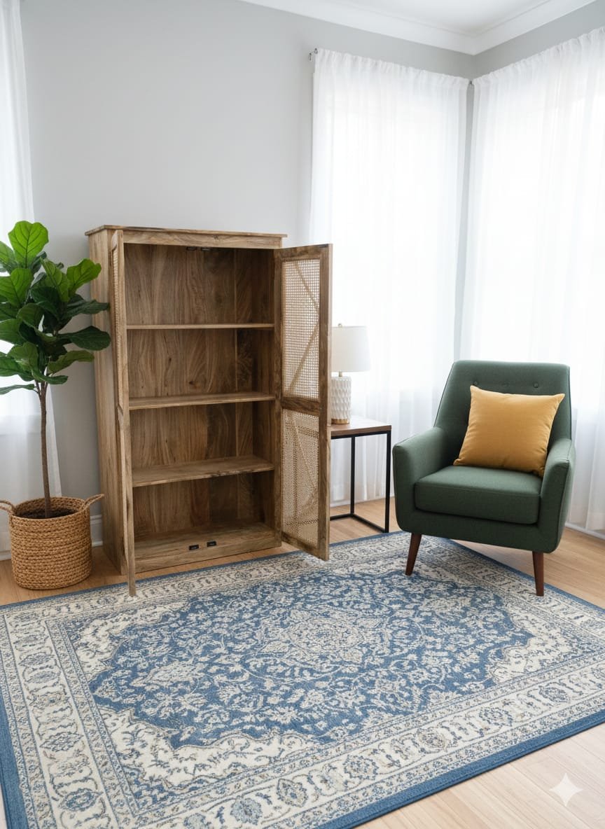 Artisan Grandeur: The Hand-Carved Mandala Wardrobe - Image 2