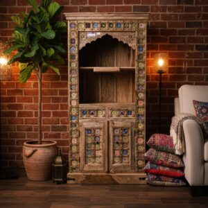 The Grand Jharokha Solid Wood Temple Unit