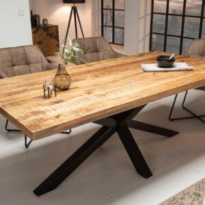 Mango Wood Dining Table – Natural Honey Finish