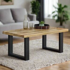 Solid Mango Wood Centre Table – Urban Loft Edition
