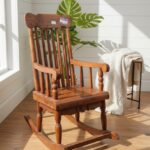 Handcrafted Sheesham Wood Kids' Rocking Chair