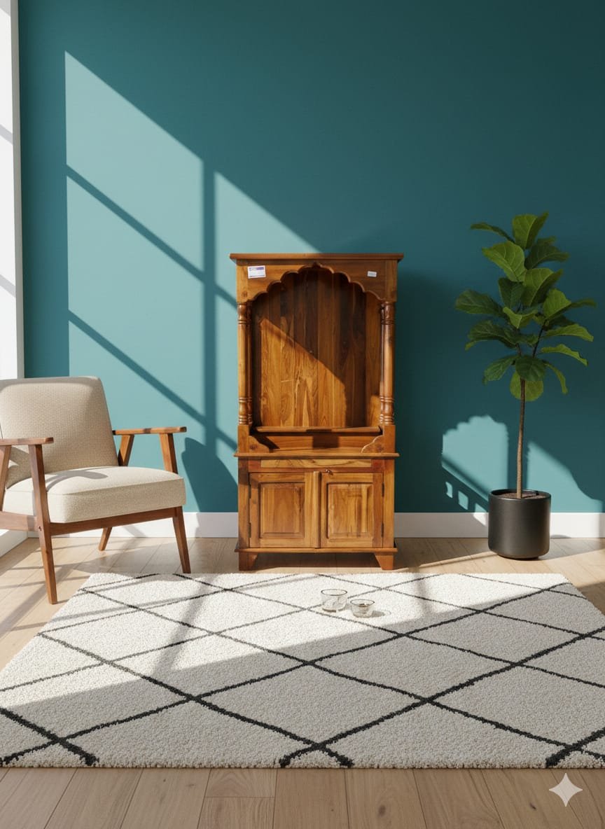 Handcrafted Sheesham Wood Home Temple